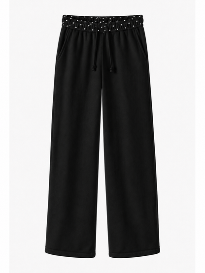 Cozy Polka Dot Cloud Pants