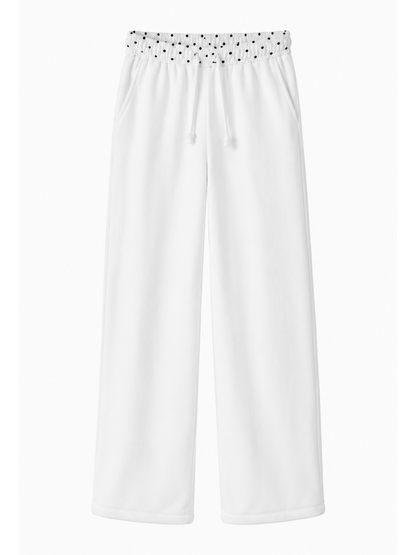 Cozy Polka Dot Cloud Pants